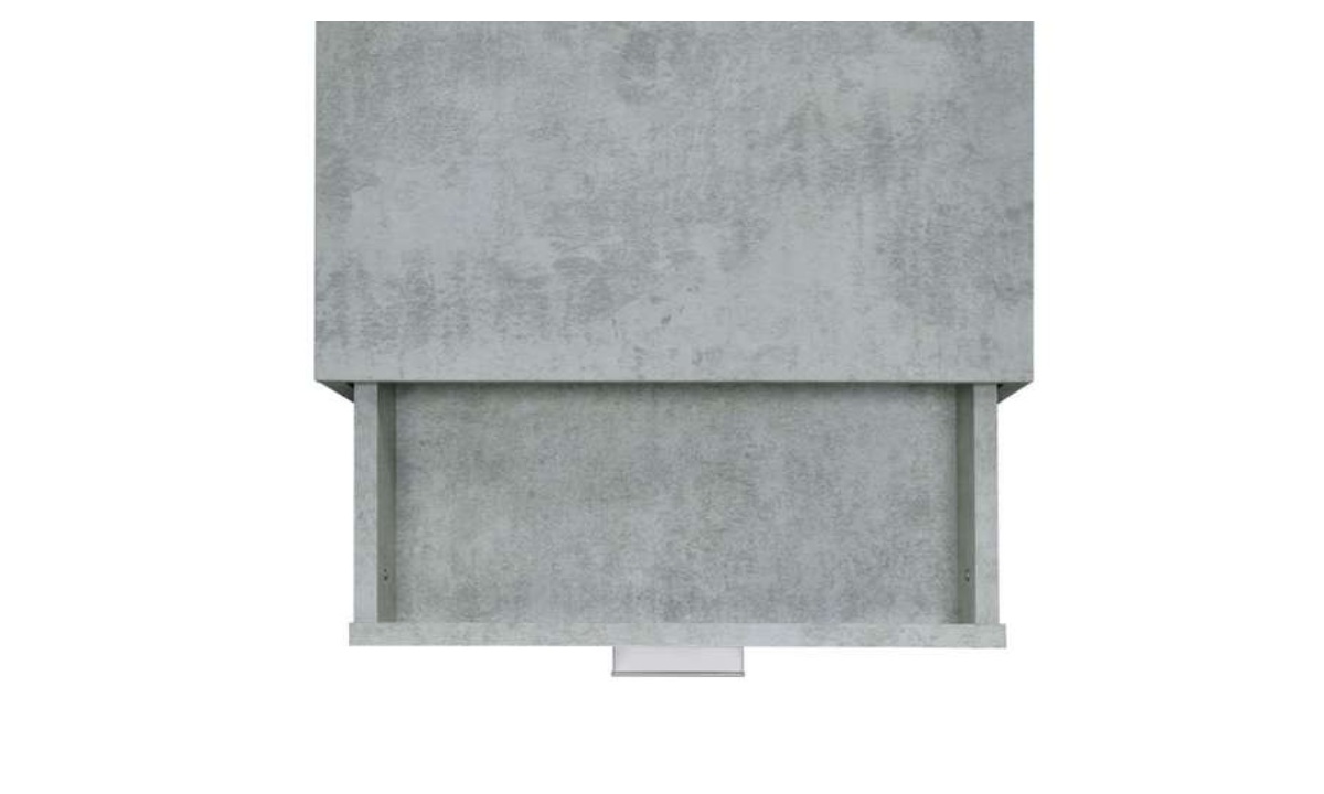 Lola Accent Nightstand - Cement/Chrome - Image 4