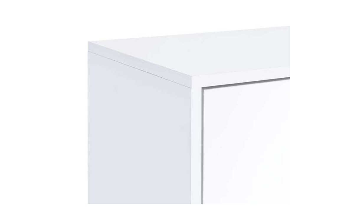 Lola Accent Nightstand - White/Chrome - Image 3