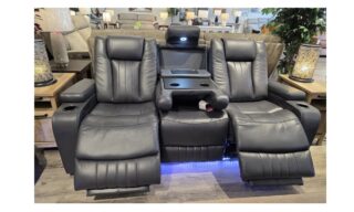 **Neptune Zero Gravity Power Sofa w/Lumbar - Soho Sapphire