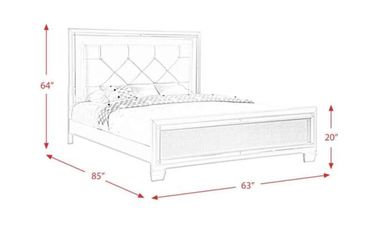 Queen Platinum Bed - Image 5