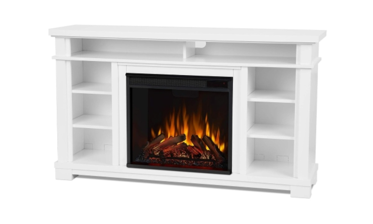 Belford Mantel Fireplace - White - Image 2