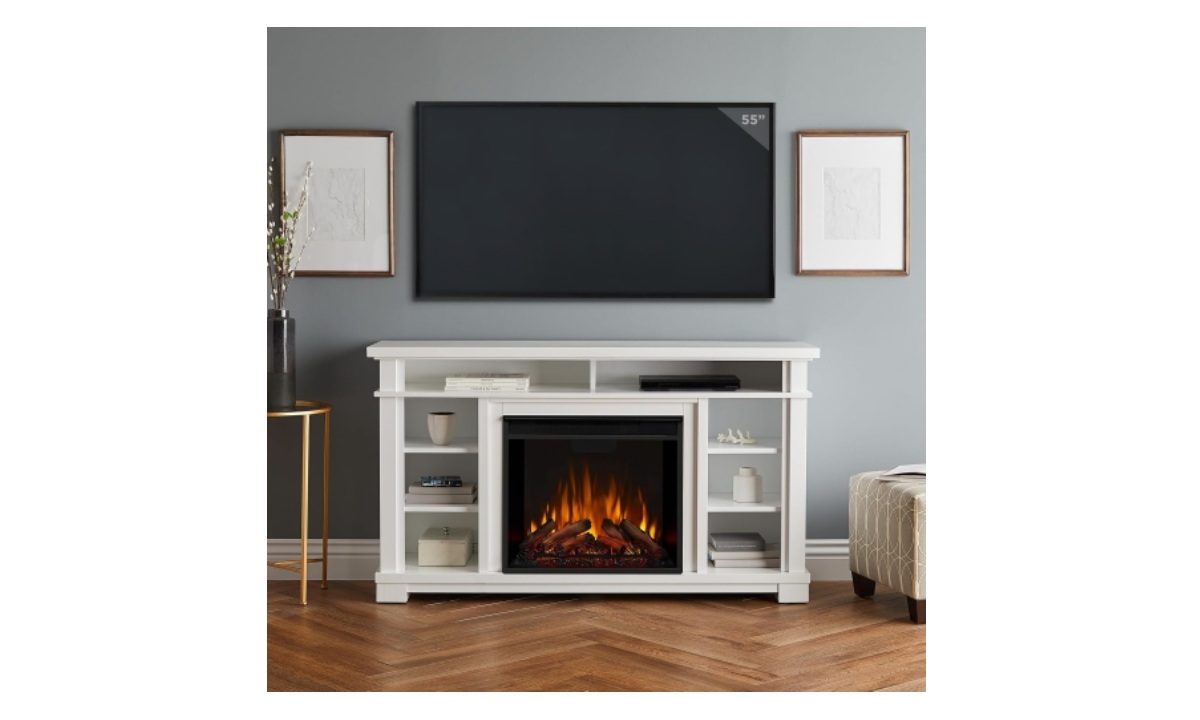 Belford Mantel Fireplace - White