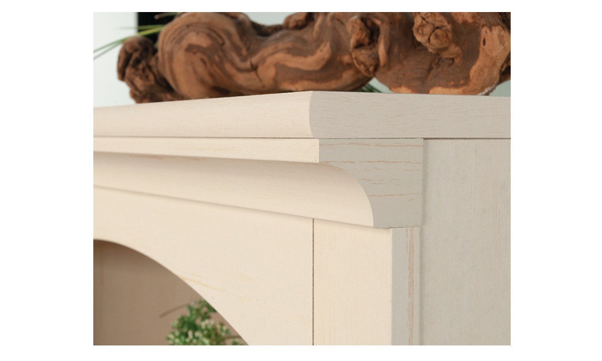 5 Shelf Bookcase - Antiqued White (158085) - Image 4