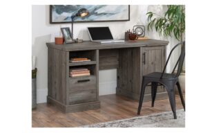 Aspen Post Double Pedestal Desk - Pebble Pine (433685)