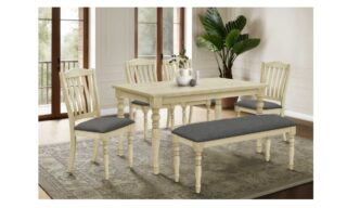 *6 Piece Dining Set - Antique Grey (I 1390)