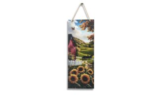 Beautiful Farm and Sunflowers Plaque (FBH95978)