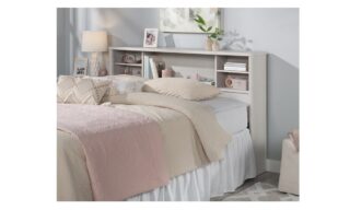 Dover Edge Full/Queen Bookcase Headboard - Glacier Oak (442986)