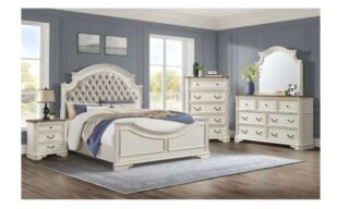 6 PC Bellevue Bedroom Set - Antique White