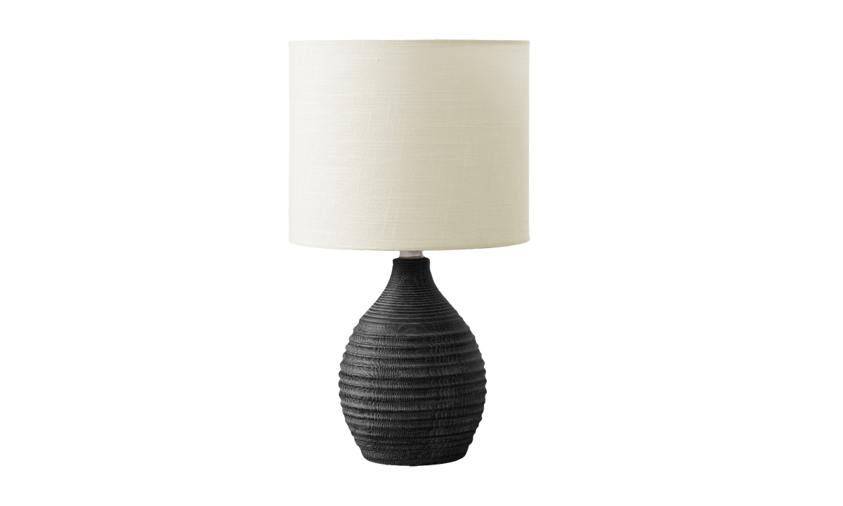 17" Grey Resin Table Lamp (I 9847) - Image 2