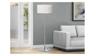 Floor Lamp Silver Metal  (I 9681)