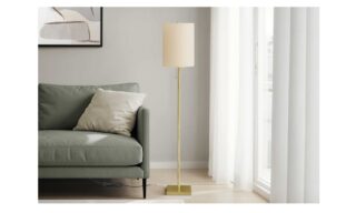 Floor Lamp Brass Metal  (I 9759)