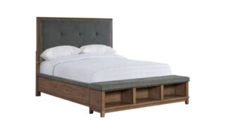 Jolene Upholstered Queen Bed - Grey