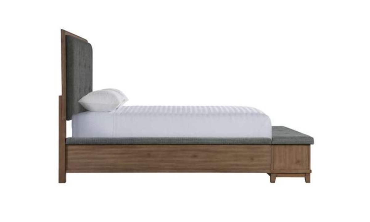 Jolene Upholstered Queen Bed - Grey - Image 3