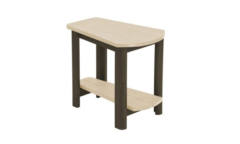 **Addy Side Table – Chocolate/Beige – Keltic Furniture