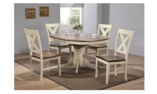5 Piece Oxford Dining Set - Two Tone