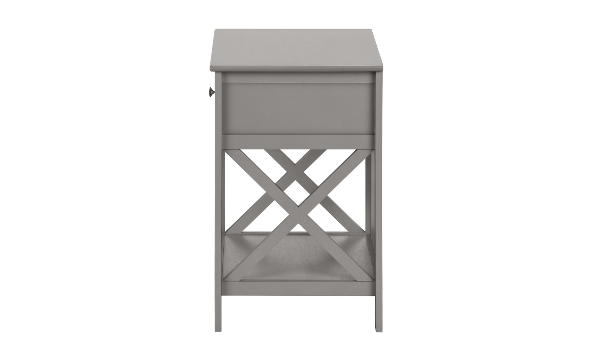 Antique Grey End Table (I 3985) - Image 3