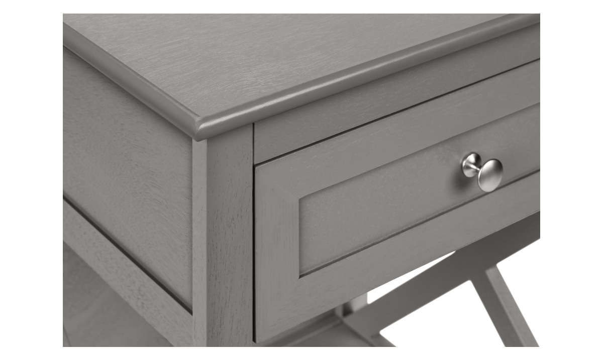 Antique Grey End Table (I 3985) - Image 5