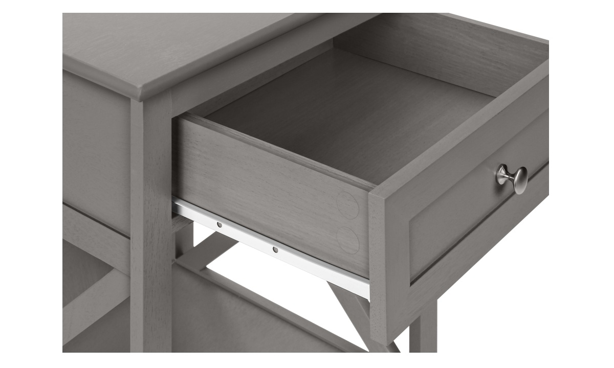 Antique Grey End Table (I 3985) - Image 6