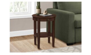 Espresso Round End Table (I 3975)