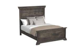 Park Ridge Panel Double Bed - Charcoal
