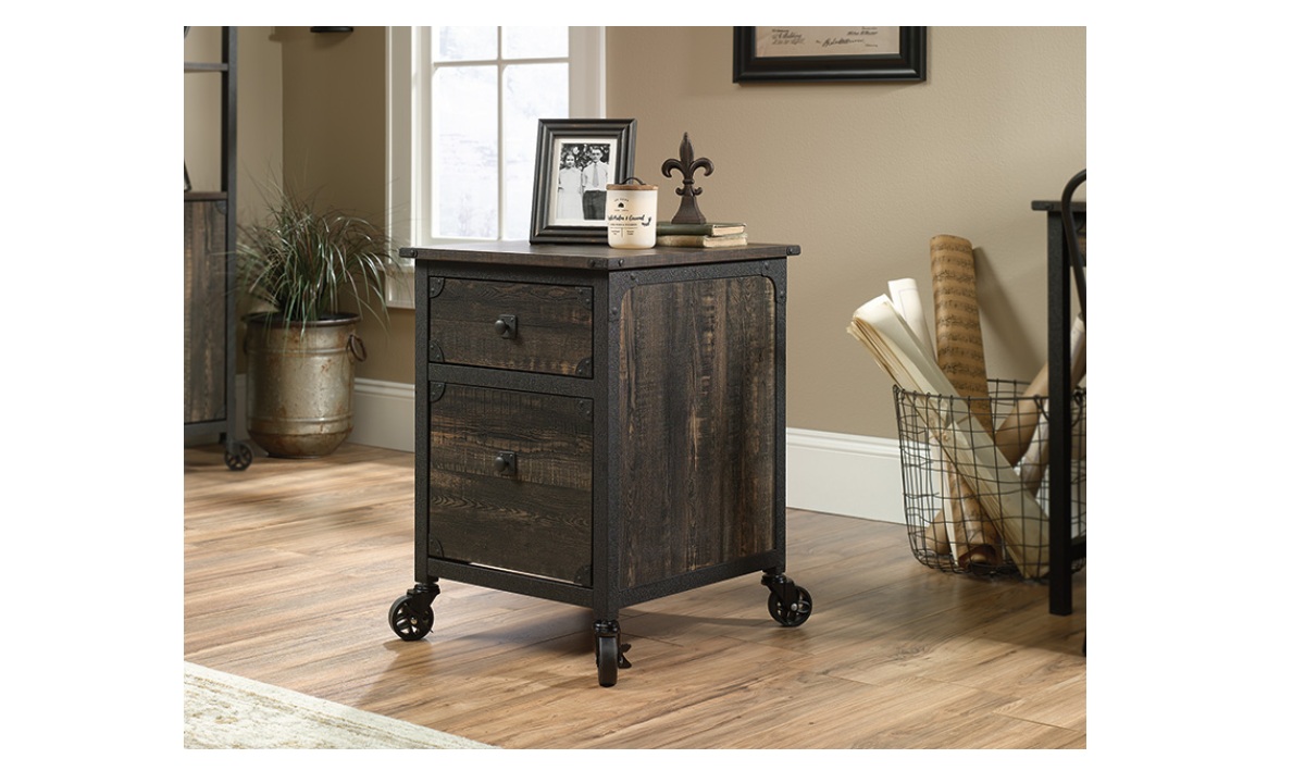 Steel River File Cabinet - Carbon Oak (423974)