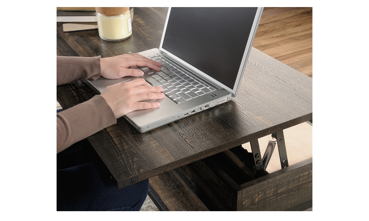 Steel River Lift Top Coffee Table - Carbon Oak (425671) - Image 6