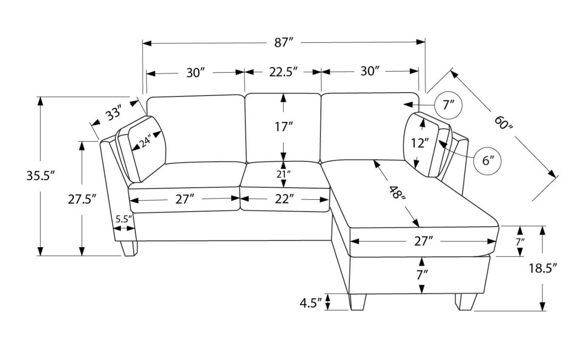 **Sofa Lounger - Fjord 15 (8714D15) - Image 6