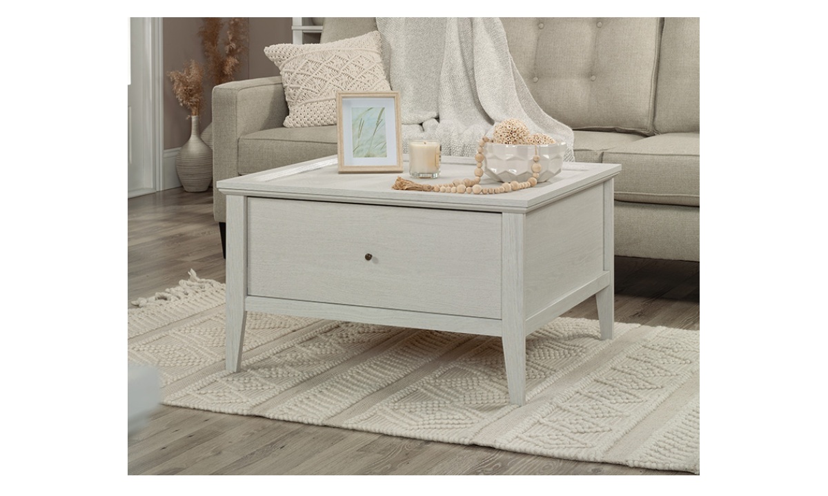 Larkin Ledge Coffee Table w/Storage - Glacier Oak (433723)