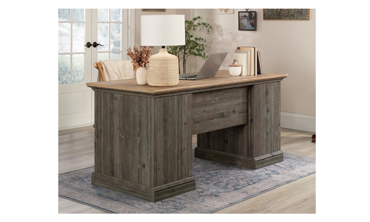 Sonnet Springs Executive Desk - Pebble Pine (434922) - Image 3