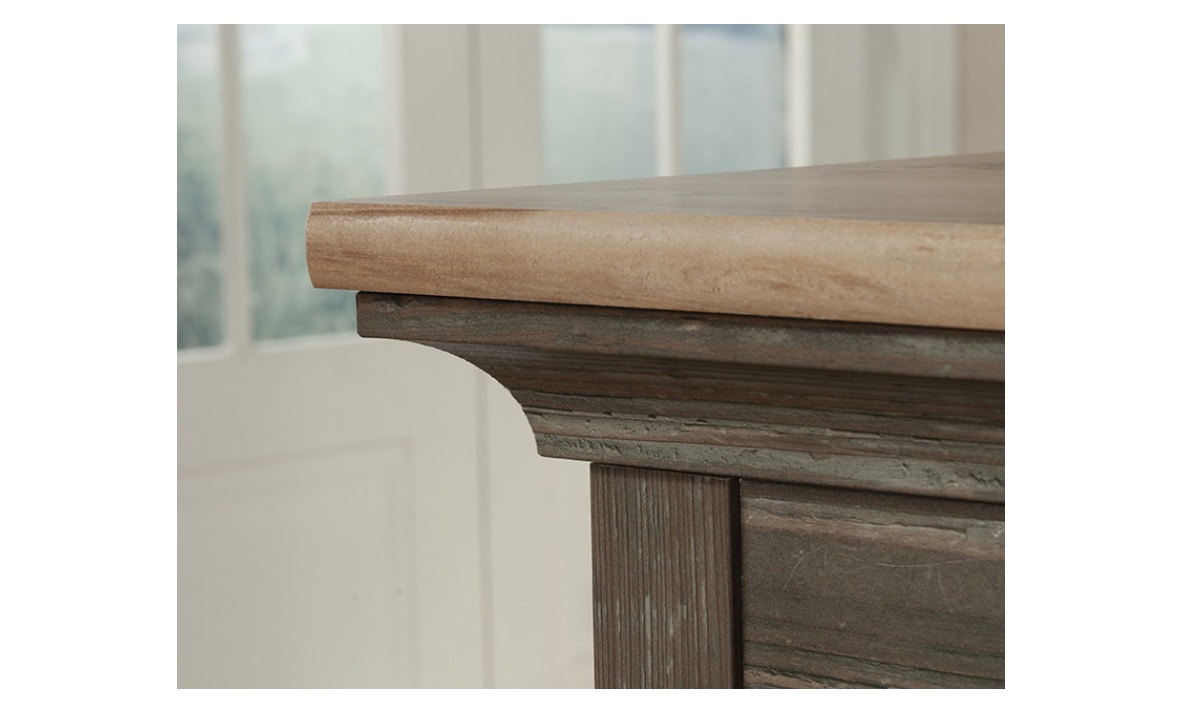Sonnet Springs Executive Desk - Pebble Pine (434922) - Image 4