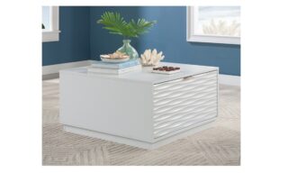 Morgan Main Coffee Table w/Storage - White (434923)