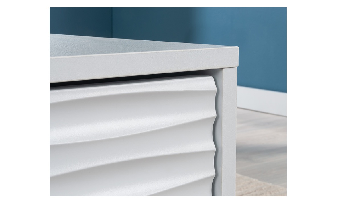 Morgan Main Coffee Table w/Storage - White (434923) - Image 5