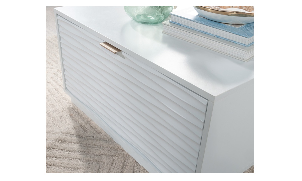 Morgan Main Coffee Table w/Storage - White (434923) - Image 6