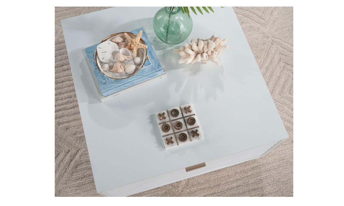 Morgan Main Coffee Table w/Storage - White (434923) - Image 10