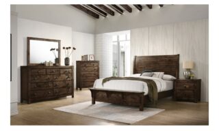 6 Piece Blue Ridge Bedroom Set - Rustic Brown/Gray