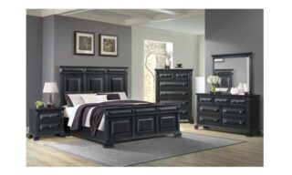 6 PC Bridgestone Bedroom Set - Black