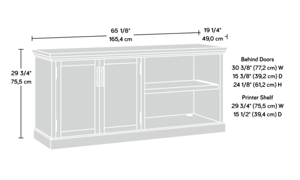 Aspen Post Credenza - Pebble Pine (433681) - Image 10