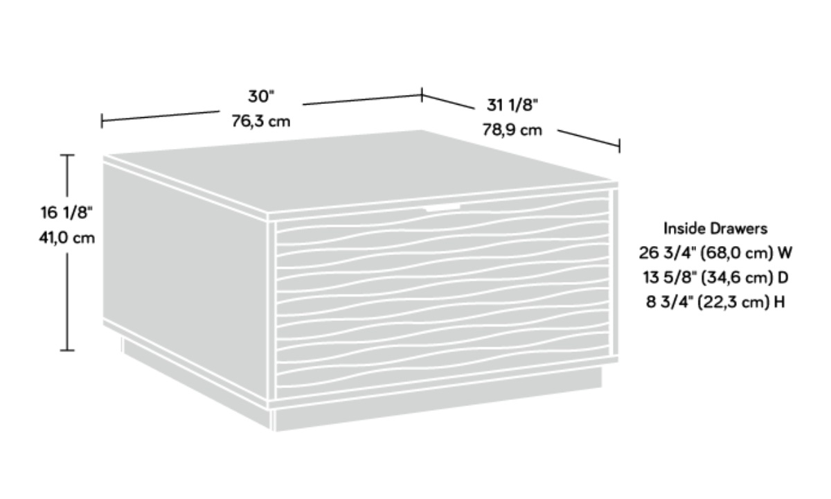 Morgan Main Coffee Table w/Storage - White (434923) - Image 11