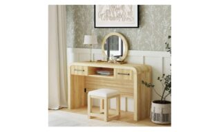 Ridgemont Dressing Table w/Stool - Natural