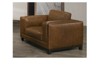 Sayer Leather Chair - Brown