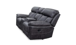 *Niagara Manual Reclining Loveseat - Gunmetal