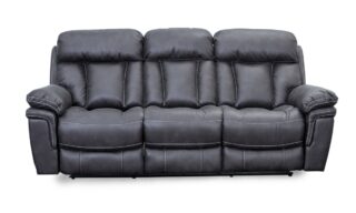 *Niagara Manual Reclining Sofa - Gunmetal