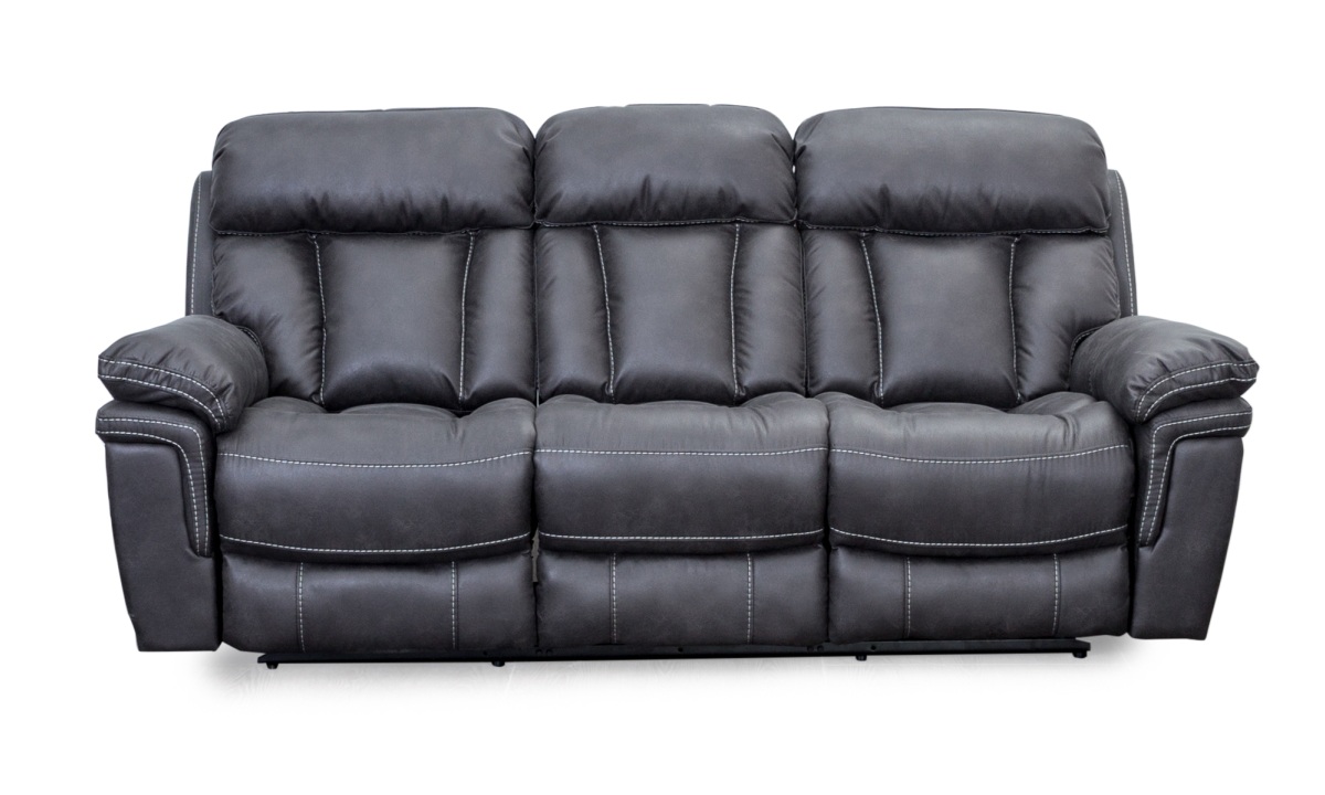 *Niagara Manual Reclining Sofa - Gunmetal