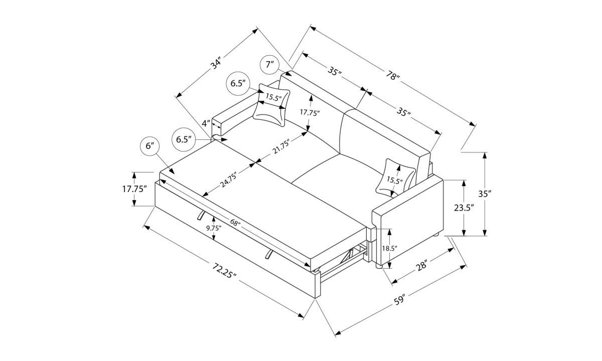 *Sleeper Sofa - Brego 18 (8224G18) - Image 6