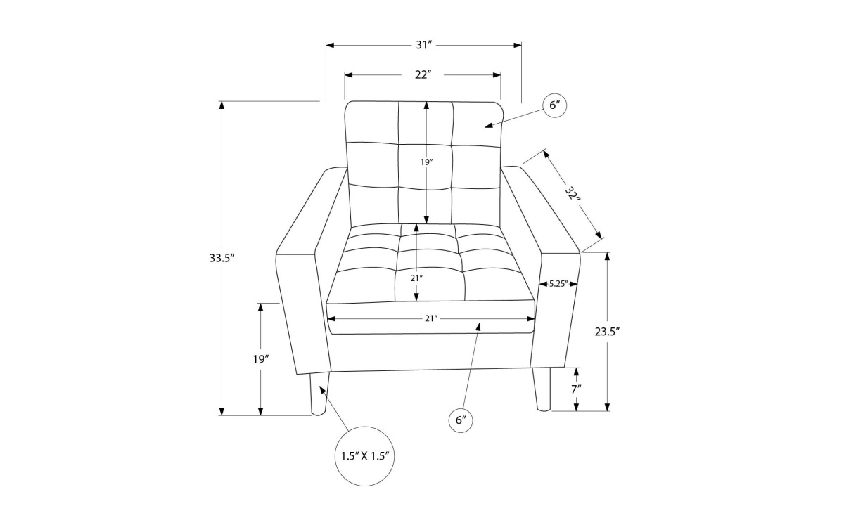 *Chair - Black PU (8J11A95) - Image 3