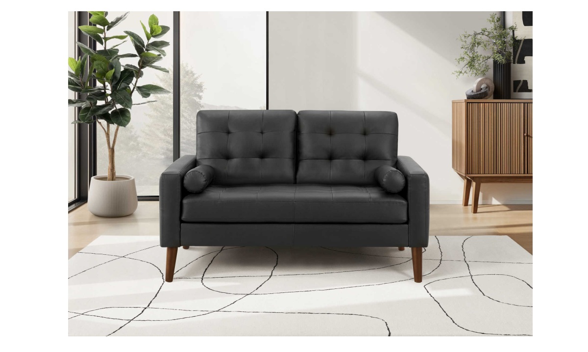 *Loveseat - Black PU (8J12A95)