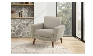 **Chair - Light Brown Fabric (8J21L31)