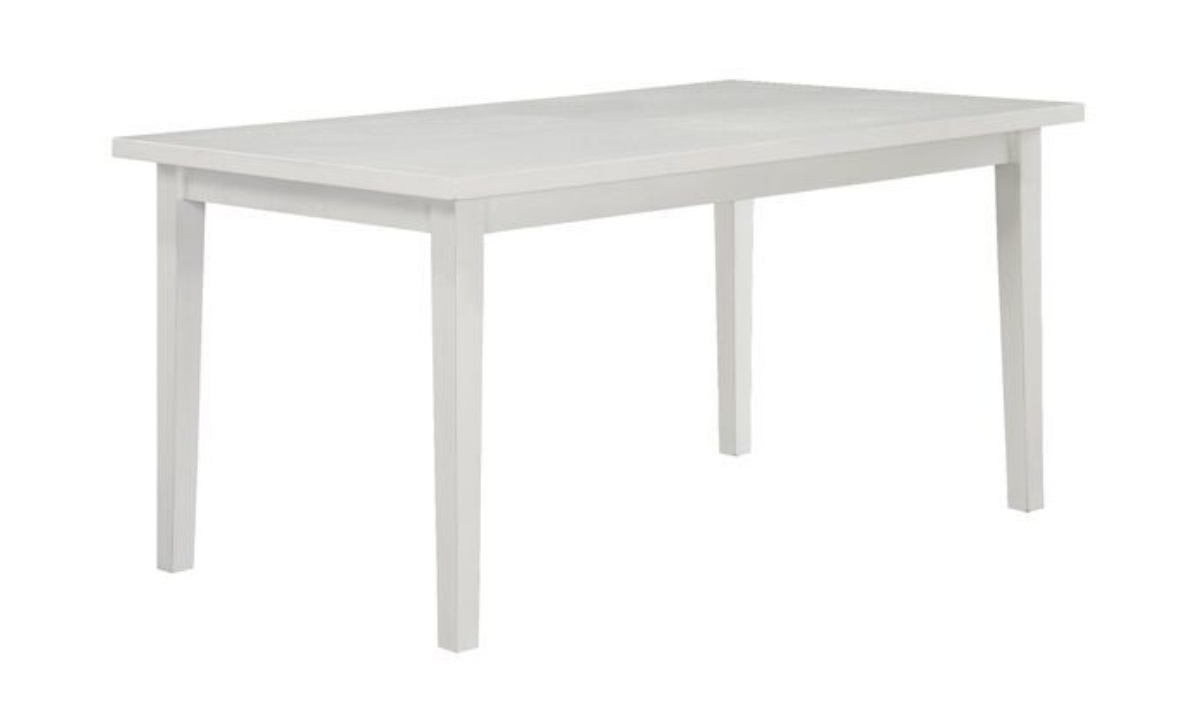 7 Piece Emma Rectangle Dining Set - White - Image 3