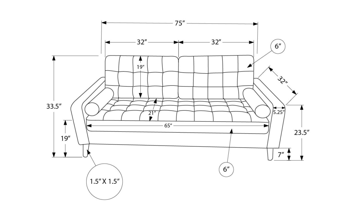 *Sofa - Grey Fabric (8J13L17) - Image 3