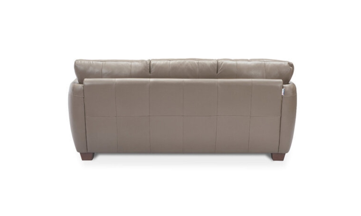*Dylan Leather Sofa - Light Mushroom - Image 4
